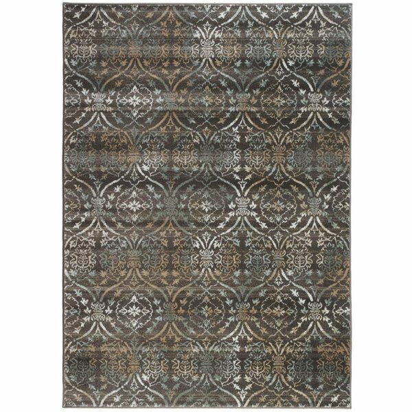 Auric 3746-1030-BROWN Pisa Area Rug - Brown - 3 ft.3 in. x 4 ft.11 AU3179893